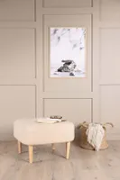 Salina Pouf weiß.