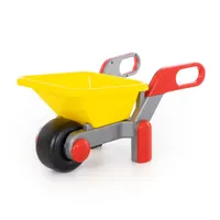 WADER Kinder Schubkarre Bauschubkarre blau rot gelb 64 cm