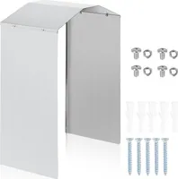 Yakimz Wallbox Ochrana proti povětrnostním vlivům Stříška z nerezové oceli včetně montážního příslušenství - 45 x 40 x 20 cm Kryt pro Wallbox