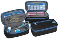 WEDO Mäppchen Schlamperbox schwarz/hellblau