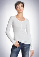 Schiesser Damen Henley 1/1 - Berta weiss 36  ST