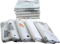 M.M.C. Spucktücher 10 PACK Mix Mullwindel One Size Unisex Wolken