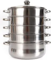 5-lagiger Edelstahl Dampfgarer Schnellkochtopf Dampfkochtopf Kochtopf Topfgriff Schnellkochtopf Set
