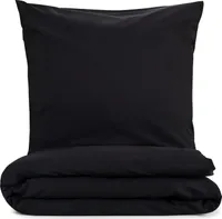 Blumtal Bettwäsche 135x200cm + Kissenbezug 80x80cm - Mikrofaser Bed Sheets 135x200cm - 2-er Set Bettwäsche Schwarz