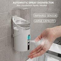 Flüssigkeitsspender Infrarot-Induktion Intelligenter Desinfektions-Flüssigalkohol Automatischer Zerstäuber Handwaschsterilisator für die Hauswand