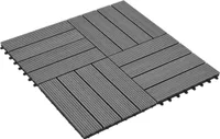 vidaXL WPC Wood Patio Tile Floor Tile Tile