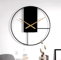 Welikera Wanduhr, 50cm Eisen Kunst Silent Wohnzimmer