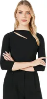 Principles - Dámsky top s 3/4 rukávmi DH7943 (42 DE) (Black)