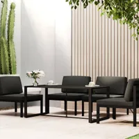 vidaXL Zahradní jídelní stůl antracit 120x60x66 cm hliník