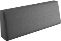 sunnypillow Palettenkissen mit abnehmbarem Bezug Kaltschaum Palettenauflage Palettenpolster Palettensofa Sitzkissen Rückenlehne Indoor Outdoor Rückenkissen 120x40x20/10cm Anthrazit