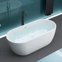 Freistehende Badewanne 170x80cm Oval Acryl-Wanne Standbadwanne V518 Mai & Mai