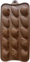 GKA Silikonform Muscheln Pralinenform aus Silikon  Schokoladenform Eiswürfelform