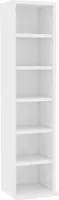 vidaXL CD-Schrank Weiß 21x20x88 cm Holzwerkstoff