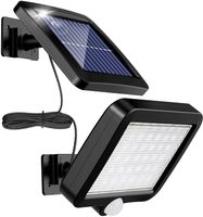 136 LED Solarleuchte Außen Solarlampe mit Bewegungsmelder Fluter Sensor Strahler 