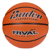 BADEN Basketball Rival NFHS Spiel- und Trainingsball Indoor Outdoor 303000205 Gr. 6, Farbe:orange