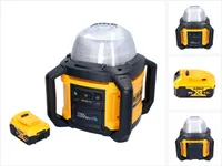 DeWalt DCL 074 Akumulátorový staveniskový reflektor 18 V 5000 lm 4000 Kelvinov + 1x akumulátor 5,0 Ah - bez nabíjačky