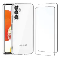 Schutzhülle für Samsung Galaxy A36 mit Kameraschutz TPU Silikon Case und 2 Stück HD Schutzglas 9H Panzerglas Bildschirmschutz