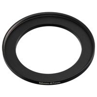 vhbw Step-Up-Ring Adapter von 52 mm auf 67 mm für Kamera Objektiv - Filteradapter, Metall Schwarz