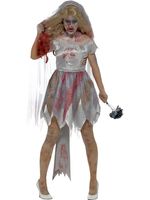 Damen Kostüm Fetzenweste Hexe Vampirin Zombie Halloween Orl 