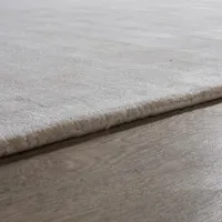 TT Home Wohnzimmer Teppich Viskose Kurzflor Unifarben Used Look Abstraktes Design Modern Größe 160x230 cm