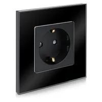 XLSBZ Touch Lichtschalter,Glas Panel und Status-LED Touch-Control-Schalter  Wandschalter,AC 240 V, 500 W/Fach (Grau, 1 Fach 1 Weg) : : Baumarkt
