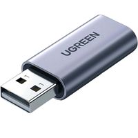 Audio-Adapter Ugreen CM383 USB-A 2.0 für mini jack 3,5 mm, Grau