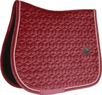 Kentucky Horsewear Springschabracke Velvet Samtschabracke Sattelunterlage Bordeaux Cob