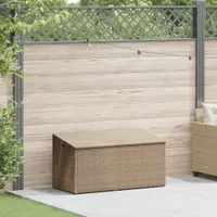 vidaXL Zahradní box na polštářky béžový 110x50x58 cm Poly ratan