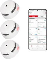 X-Sense XS01-M Intelligenter Rauchmelder mit Wifi - 3 Rauchdetektoren - Link+ Pro - Drahtlos vernetzbarer Rauchwarnmelder - Feueralarm - Rauchdetektor