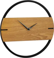 relaxdays Wanduhr Holzoptik