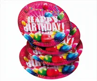 Pappteller Happy Birthday