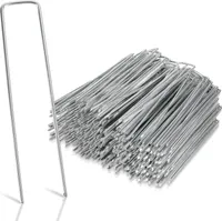 Zemní kotva z pozinkované oceli 15 cm x 2,5 cm Ø 2,8 mm kotevní kolíky pro zahradní stany z rouna Zemní kotva pro zahradní stany (sada 200 ks)