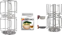 Tassimo Kapselspender für 48 T-Discs plus eine Packung Tassimo Jacobs Latte Macchiato Classico, Kaffee, Milchkaffee, Kapsel