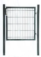 HOME DELUXE - Gartentor PORTARIUS - Farbe: Anthrazit, Höhe 120 cm - inkl. Griff, Schloss und Schlüssel I Gartenpforte Einfahrtstor Hoftür
