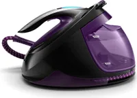 Philips PerfectCare Elite Dampfbügelstation, Keramiksohle, 135 g/min konstante Dampfleistung, violett (GC9675/80)