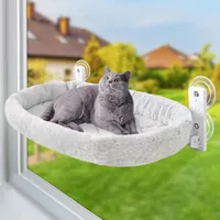Katzenbetten, Katzen-Hängematte, Katzenliege, Faltbare Katzenbett, Hängematte, Tierbett mit Starken Saugnäpfen