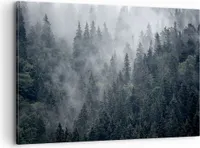 Bild auf Leinwand - Leinwandbild - Wald Baum Natur - 120x80cm - Wand Bild - Wanddeko - Wandbilder - Leinwanddruck - Bilder - Kunstdruck - Wanddekoration - Leinwand bilder - Wandkunst - AA120x80-4074
