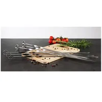 Nerezové grilovacie špízy - set 6 ks 45 cm HI-60042
