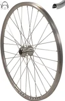 REDONDO 27,5 Zoll Vorderrad Laufrad Fahrrad V Profil Felge Silber Disc