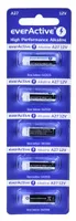 5 x alkalické batérie everActive 27A 12V- blister 5 ks.