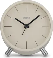 Hama - Wecker mit Radio (analog, nicht tickend), grau und beige