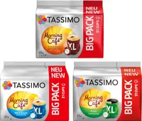 TASSIMO Kapseln T-Discs Morning Café XL Big Packs Mix-Paket Filter Mild&Smooth