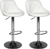 2er Set weißen Barhockern JASPER
