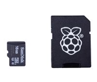 SanDisk 16GB microSDHC Class 10 Speicherkarte, Raspbian Bookworm vorinstalliert, Jewel Case