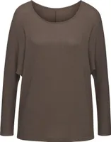 LASCANA Langarmshirt taupe Größe 32/34