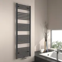 EMKE Grzejnik łazienkowy Suszarka do ręczników Grzejnik 50x160cm Moc 690 W Antracytowy Grzejnik łazienkowy Średnie podłączenie ogrzewania