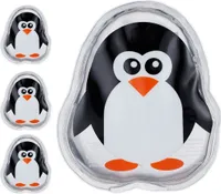 relaxdays 10046696_998 relaxdays Kühlpads Pinguin 10046696_998 transparent 9,0 x 11,0 cm, 4 St.