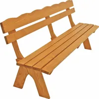 DEGAMO Gartenbank Parkbank Holzbank Bank FREITAL 4-sitzer 200cm, Holz Kiefer massiv