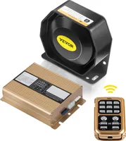 VEVOR auto reproduktor alarm hostiteľ 400W megafón 8 tónov siréna klaksón, 12V DC elektronický výstražný systém reproduktorov super hlasný diaľkové ovládanie LED svetlo osobné vozidlo 4 kg počúvanie nákladné auto