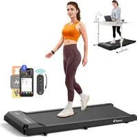 3-in-1 Laufband für Zuhause mit LED-Anzeige, App, Trainingskursen & Öko-Materialien, Leise <50 dB, 2,5 PS Motor, 2–6 km/h, für Homefitness, bis 120 kg
